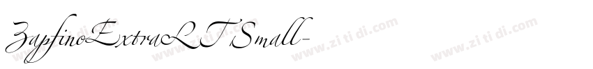 ZapfinoExtraLT Small字体转换